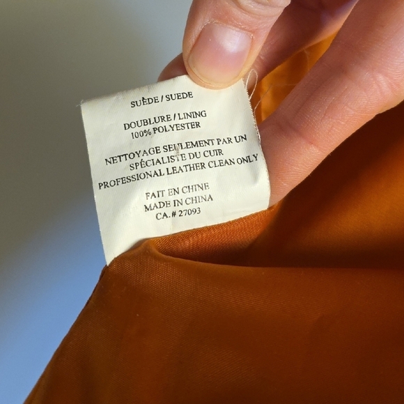 Vintage Manteaux Manteaux Suede Jacket – Genuine Leather in Warm Caramel Brown - Picture 8 of 12